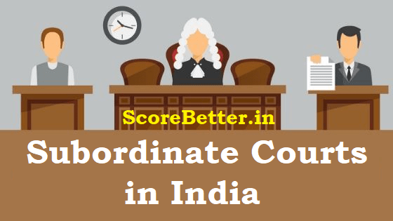 Subordinate courts in india